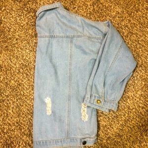 Distressed jean Jacket